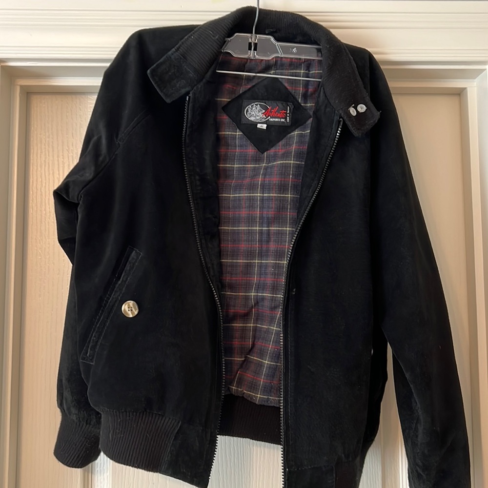 Suede black jacket